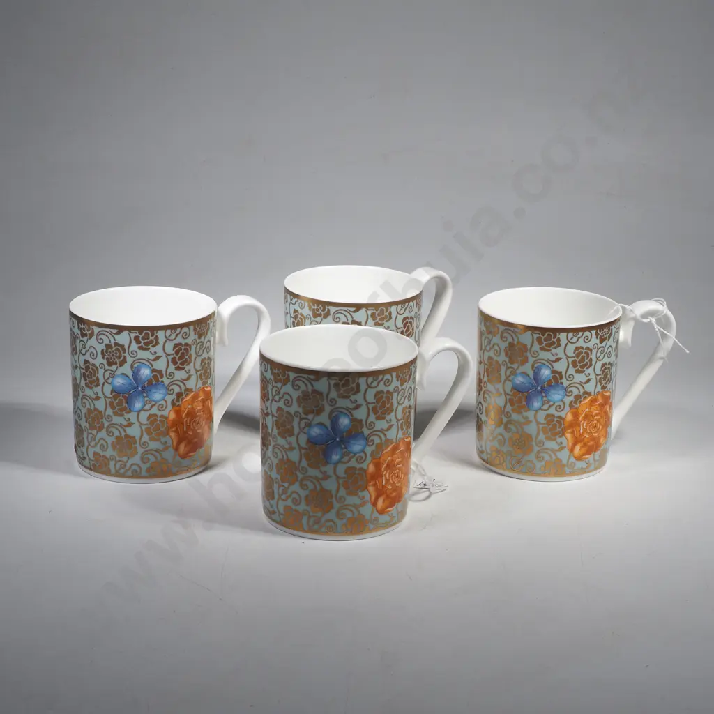 Four Villeroy & Boch Aureus Coffee Mugs Image 1++