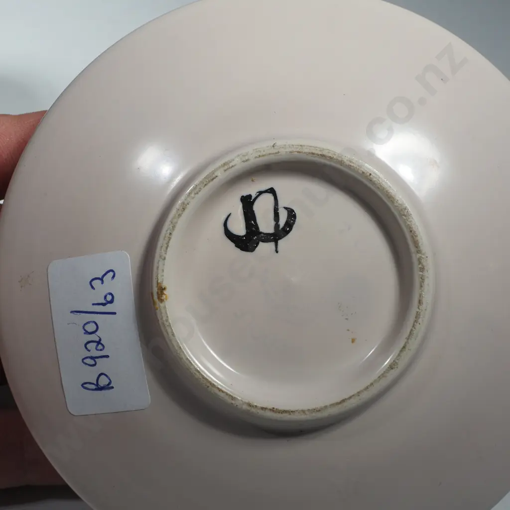 Poole Pottery Delphis Small Round Bowl, Shape 81, w Painter's Initials to Underside Possibly Carol Cutler Image 1++
