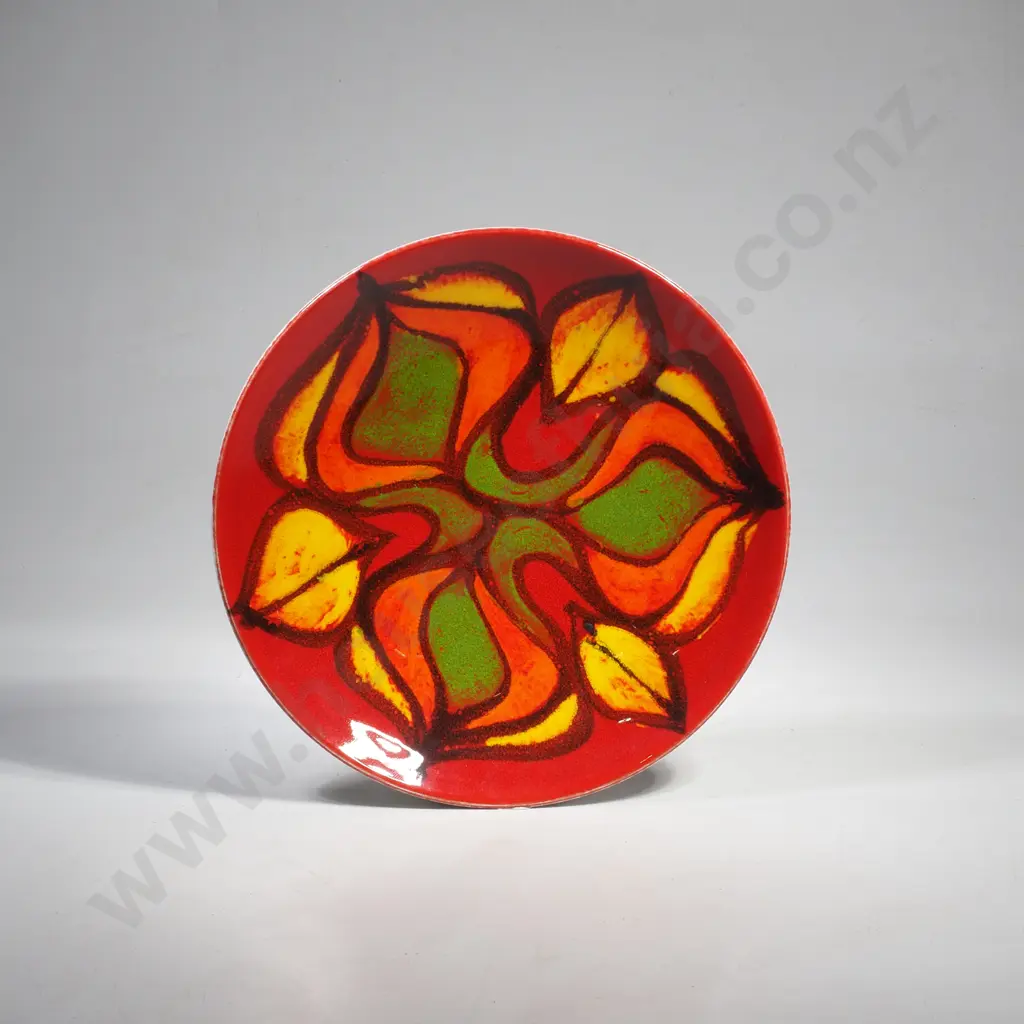 Poole Pottery No 3 Dish w Hand Painted Abstract Design Image 1++