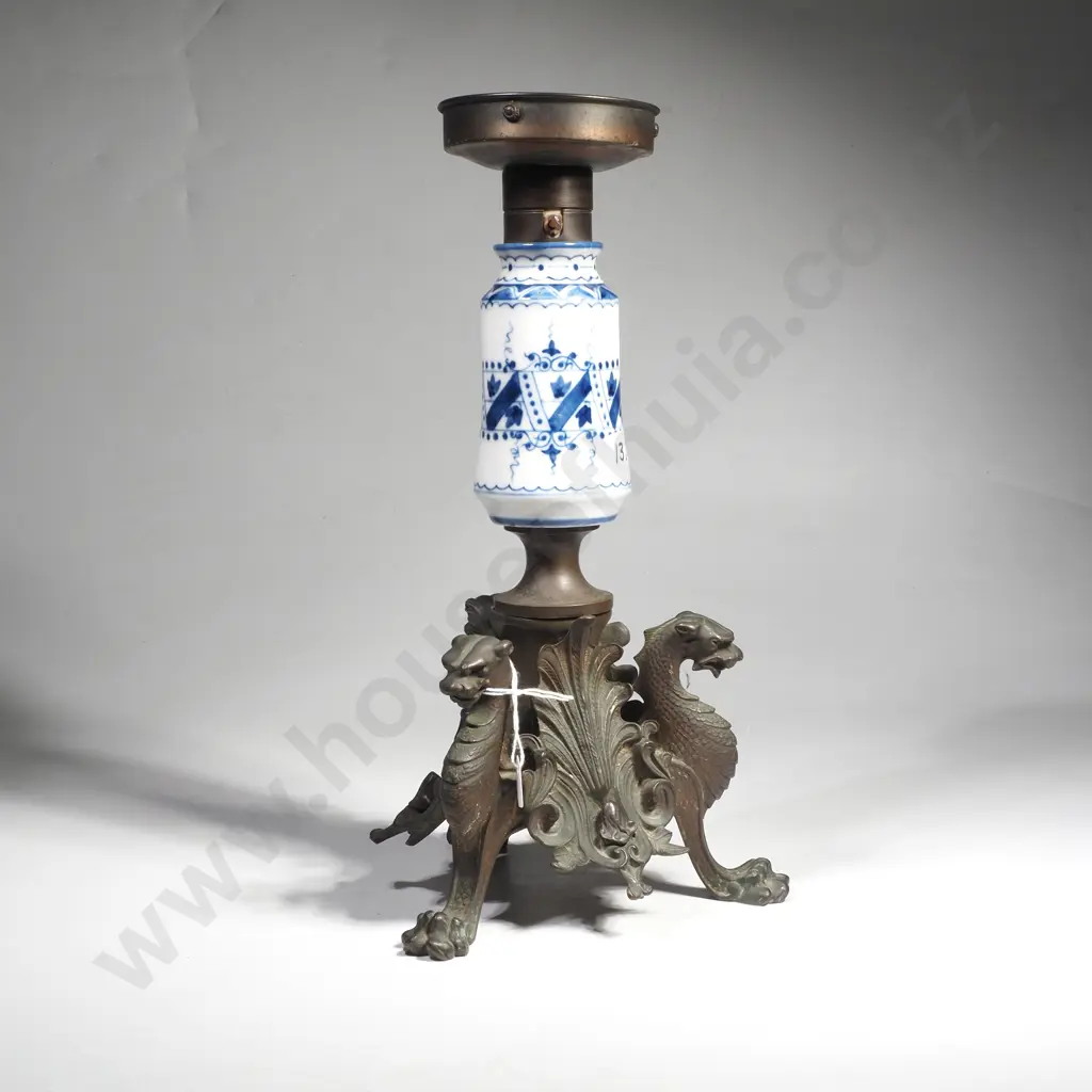 Antique French 19th Century Candelabra Base w later adaptation as a Lamp Image 1++