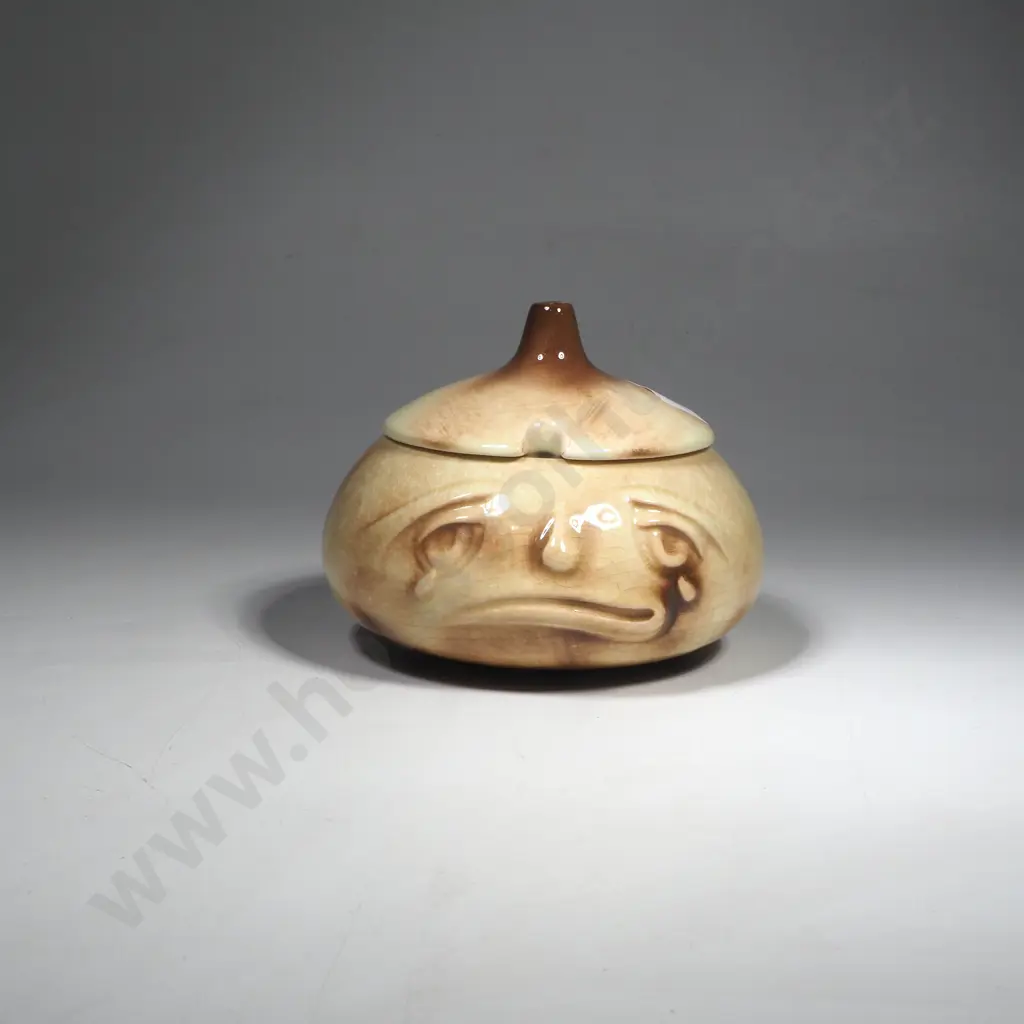 Vintage Sylvac Crying Onion Face Lidded Pot Image 1++