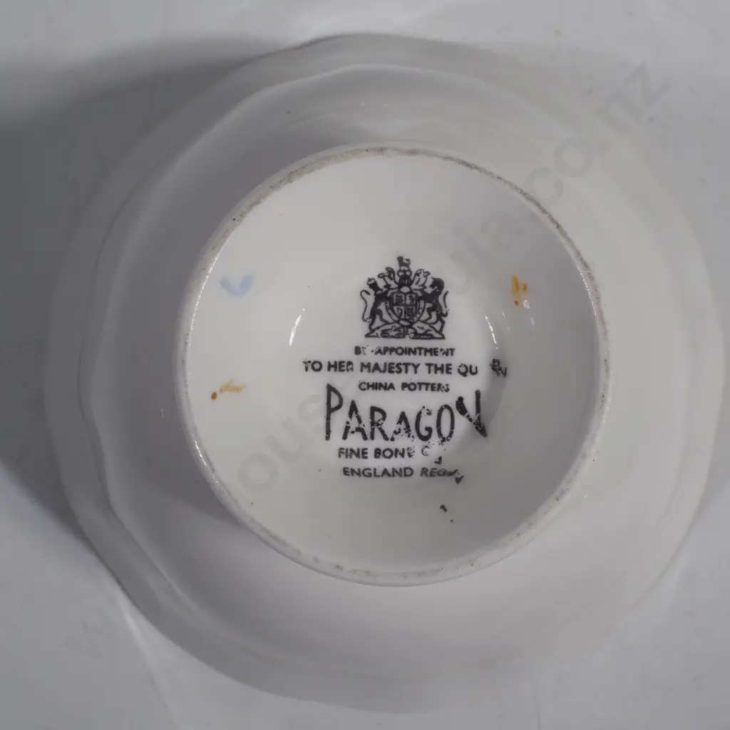 Vintage Paragon Fine China 'Baby Blue Polka' Pattern Tea for Two Set Image 1++