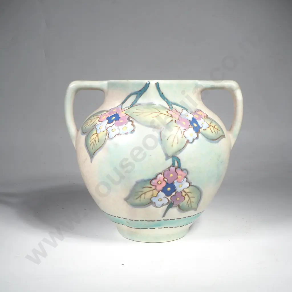 Vintage Crown Devon 'Mattita' Pattern Tubelined Vase Image 1++