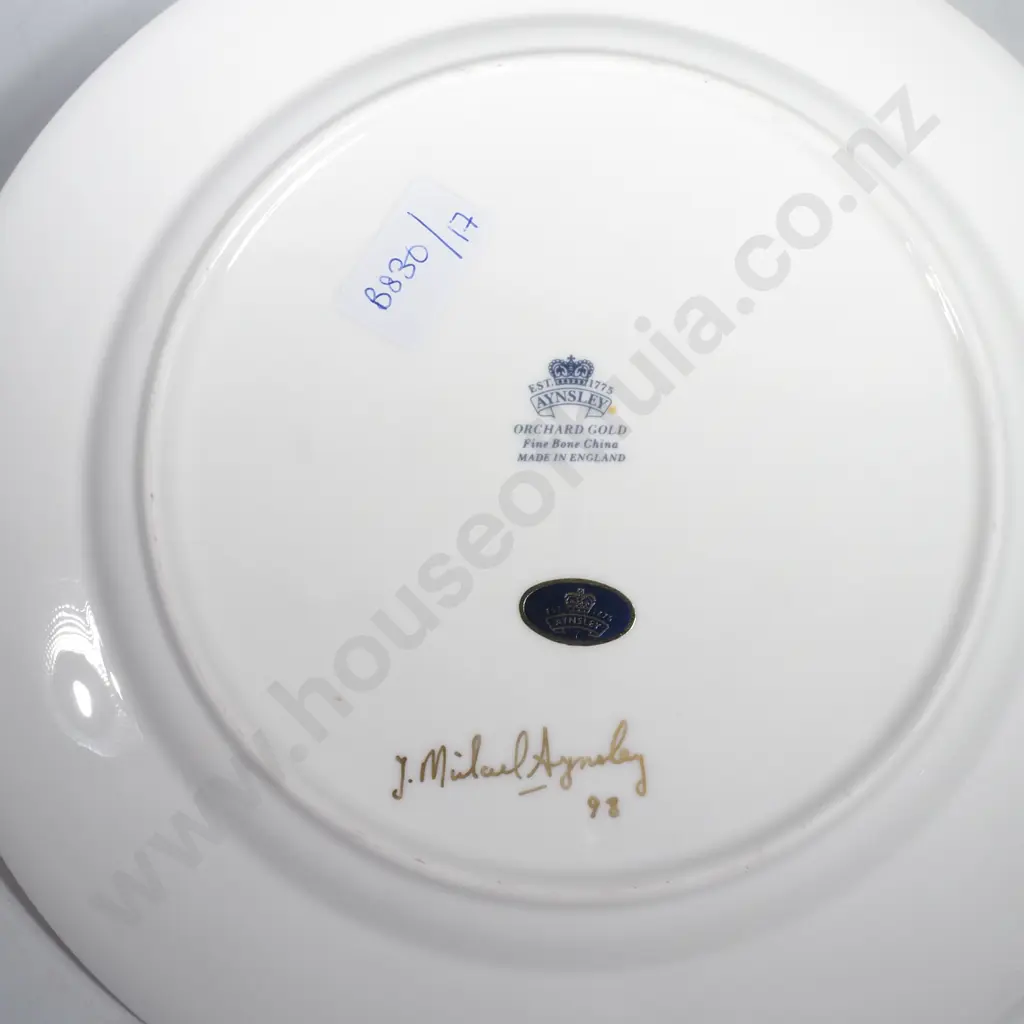 Large Round Aynsley 'Orchard Gold' Plate Image 1++