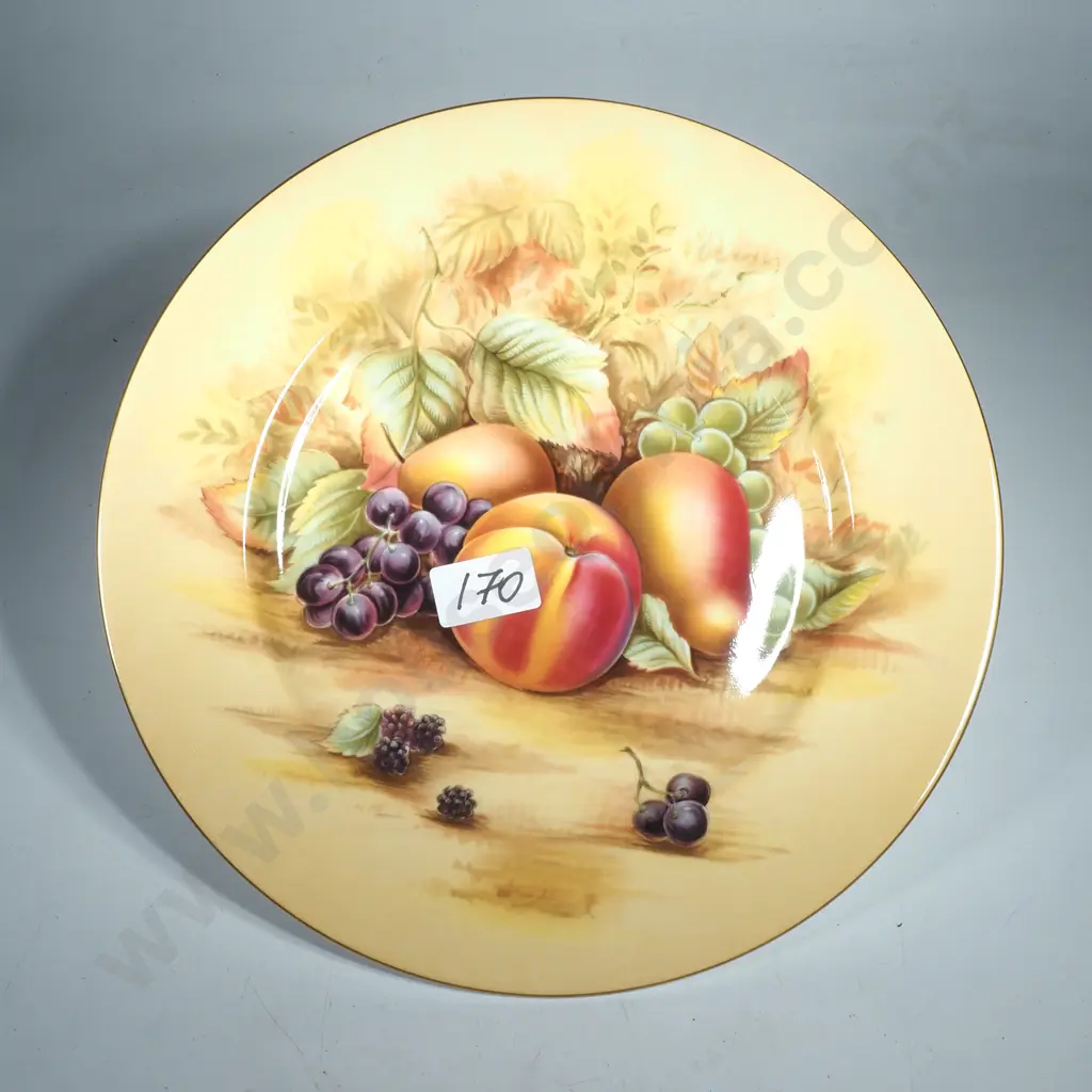 Large Round Aynsley 'Orchard Gold' Plate Image 1++