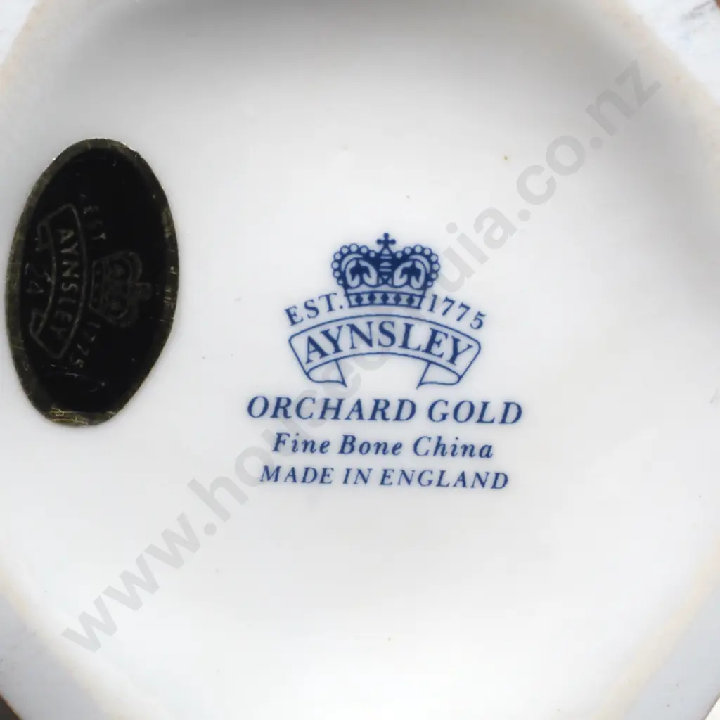 Large Aynsley 'Orchard Gold' Hexagonal Vase Image 1++