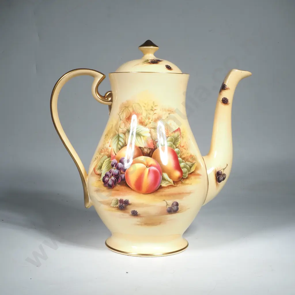 Large Aynsley 'Orchard Gold' Coffee Pot Image 1++