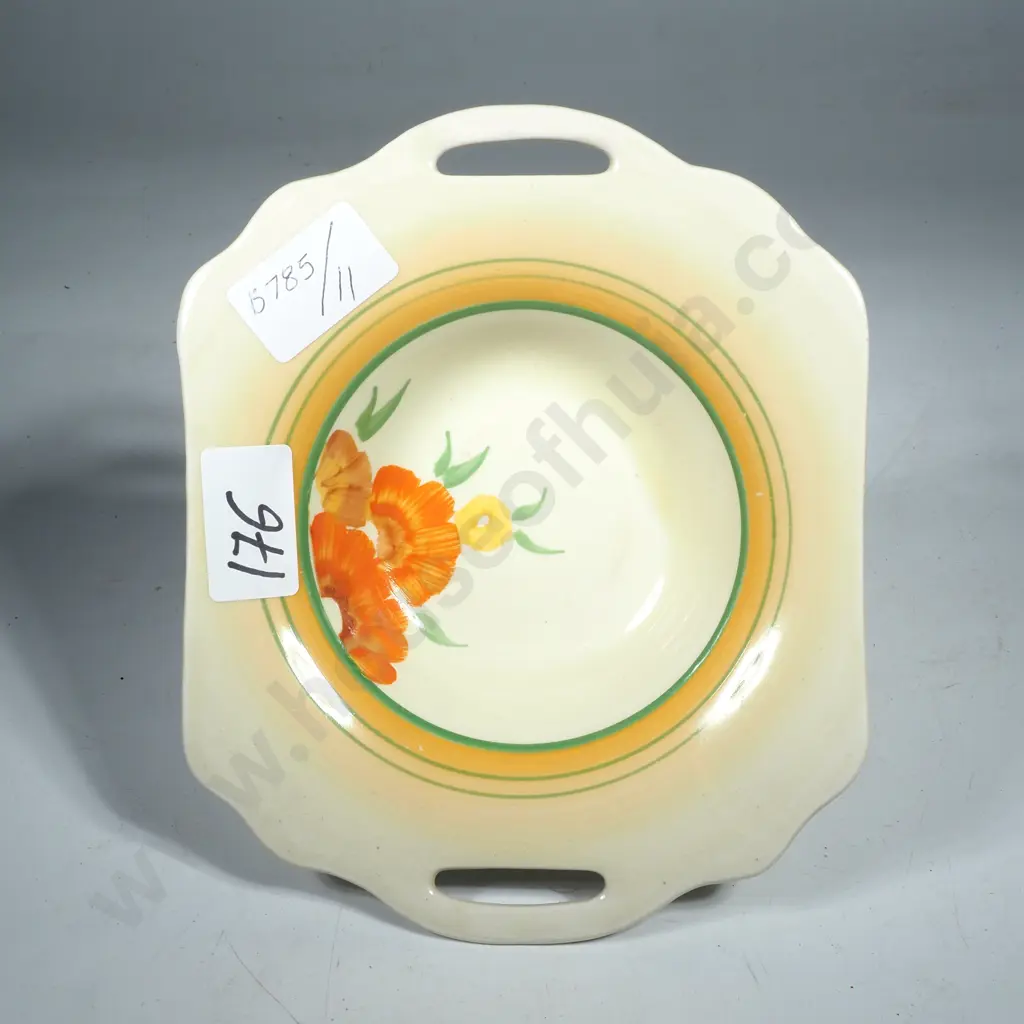 Art Deco Clarice Cliff Wilkinson Honey Glaze Bowl Image 1++