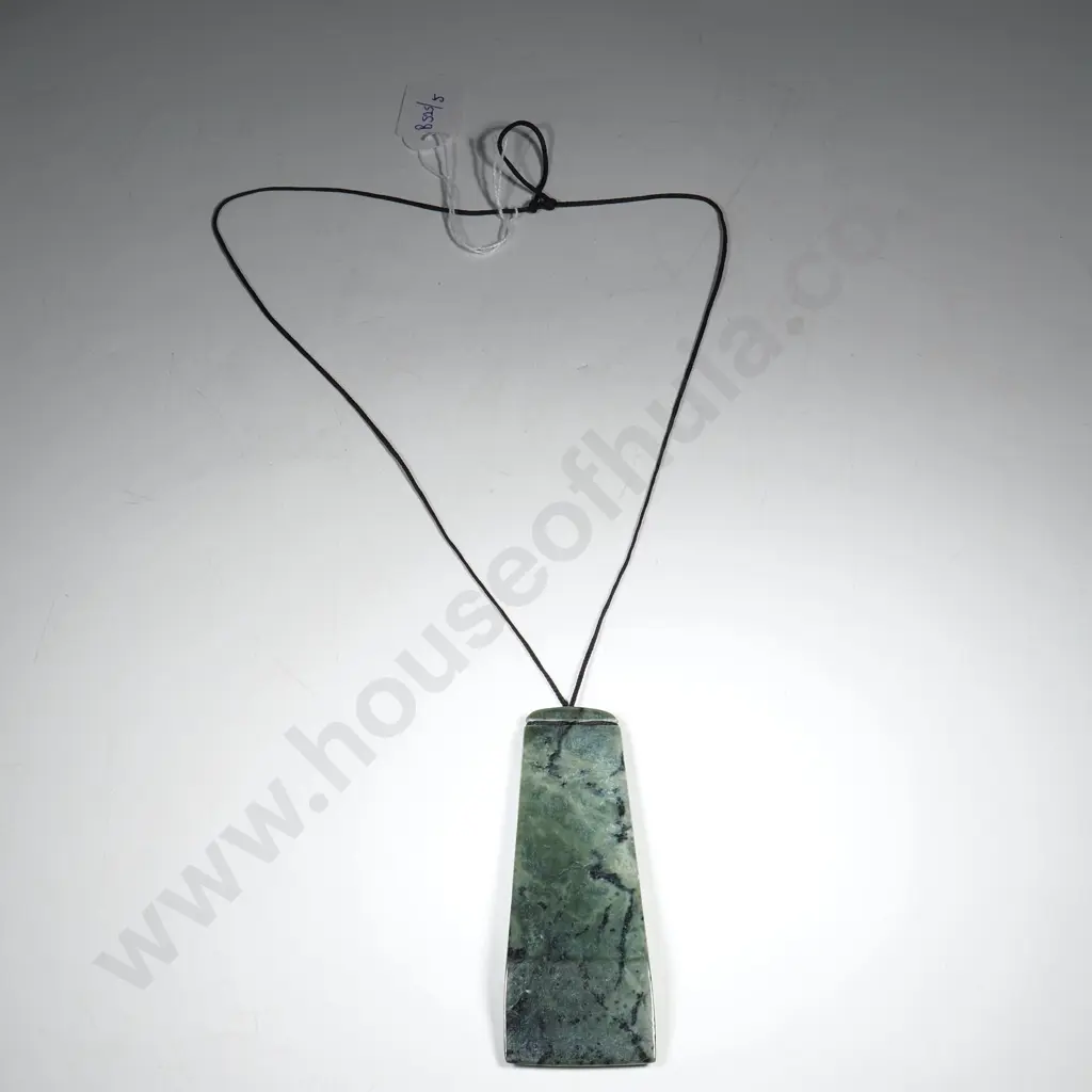 Pounamu/Greenstone  Toki Pendant w Adjustable Cord Image 1++