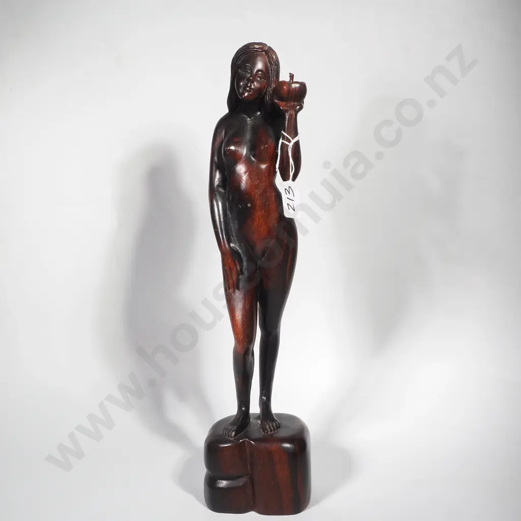 Vintage Balinese Carved Hardwood Nude Lady Figure Image 1++