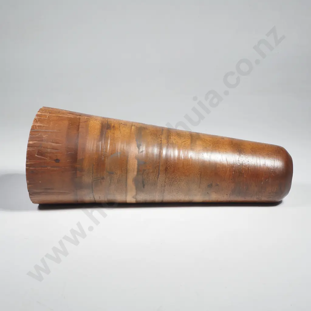Large Conical Shape Piece of Hardwood, Possibly an Antique Industrial Yarn Pirn (Bobbin Winder) or Sugar Cane Mold Image 1++