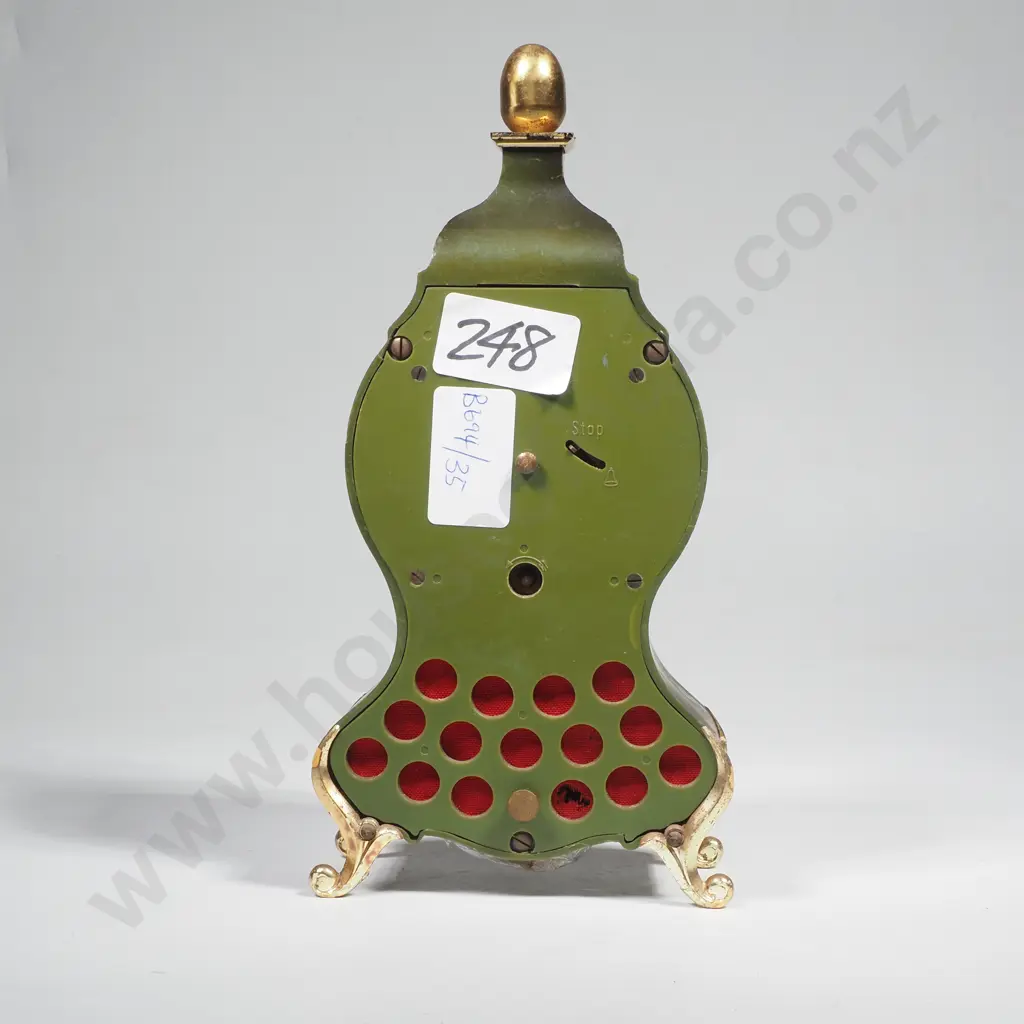 Vintage Japanese Cobalt Blue Vase, Cobalt Blue Small Ginger Jar & Small Mantel Clock in 'Palais Royale' Style Image 1++