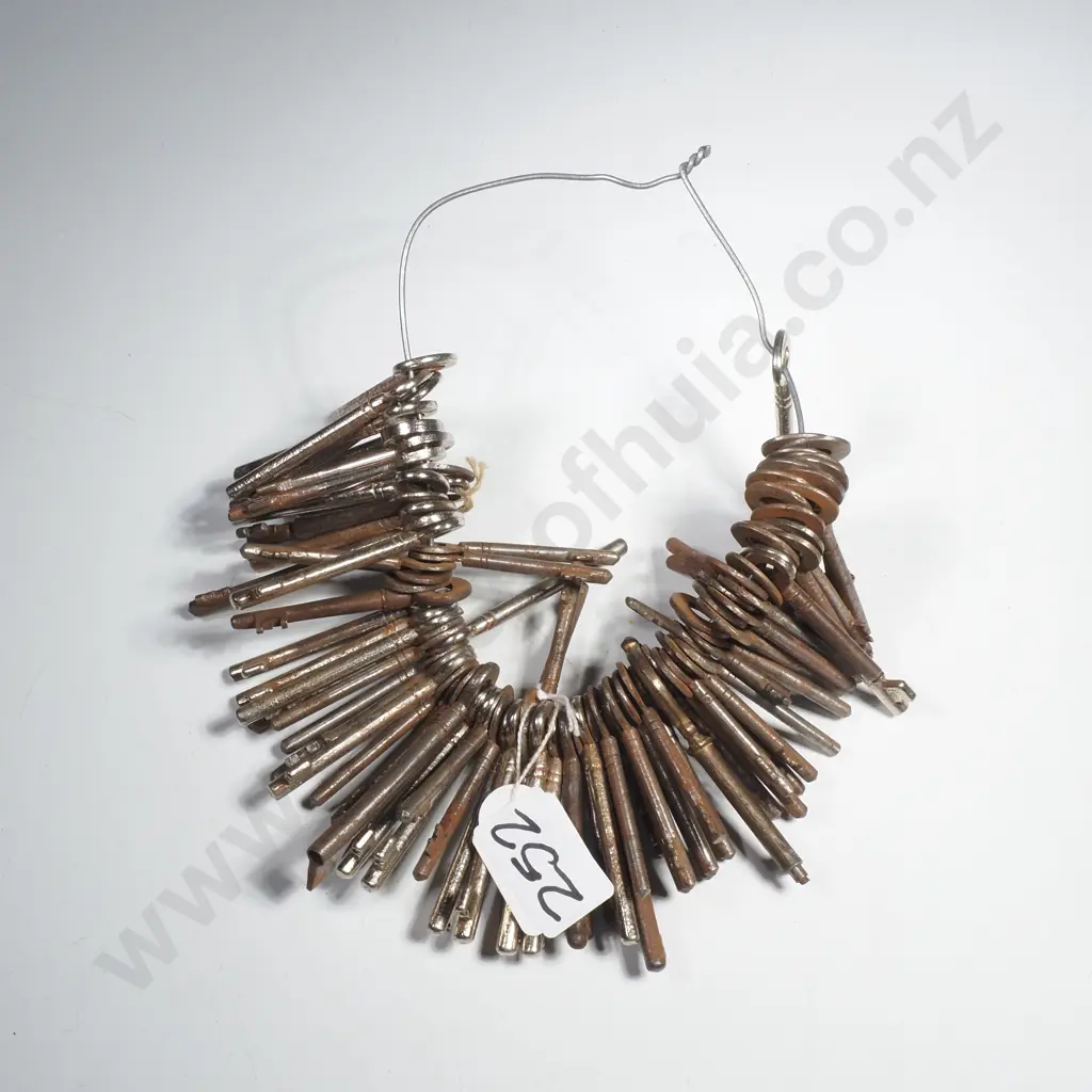 A Large Group of Vintage & Antique Skeleton Keys Image 1++
