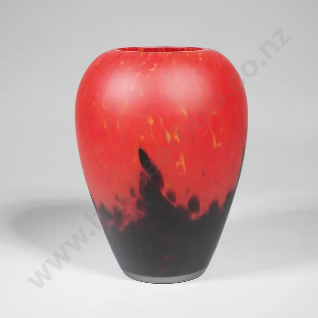 Art Deco Bohemian Ruckl Glass Vase a/f Image 1++