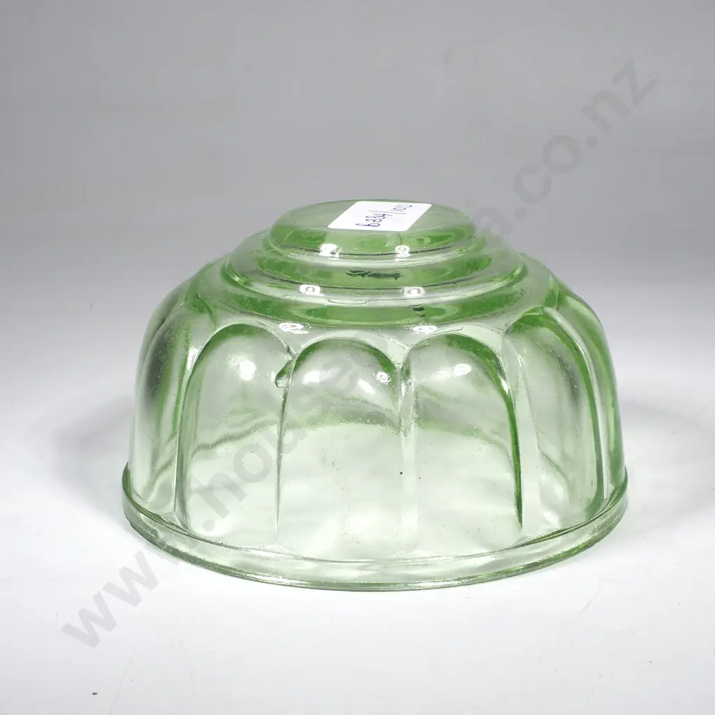 Green Depression Glass Jelly Mould Image 1++