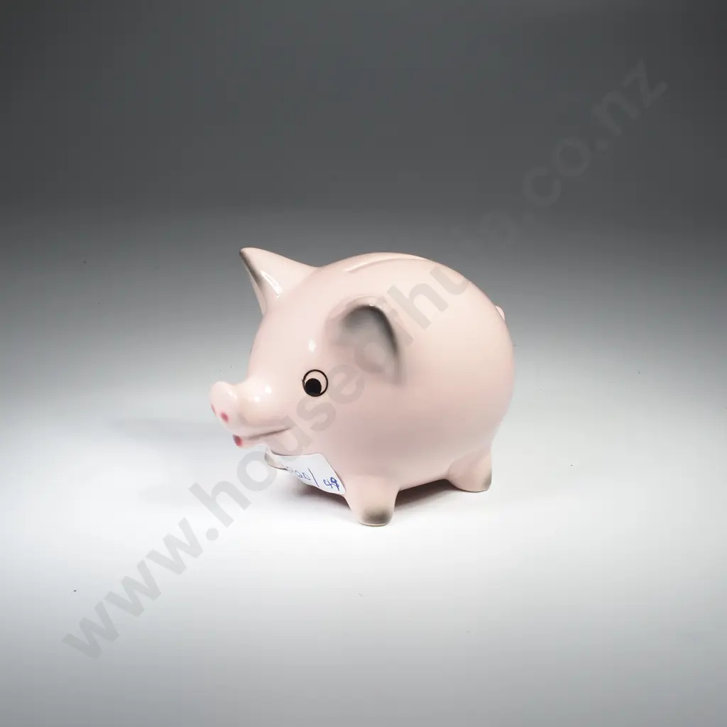 Vintage 1972-79 Goebel Porcelain Pink Pig Money Box, No. S014 Image 1++