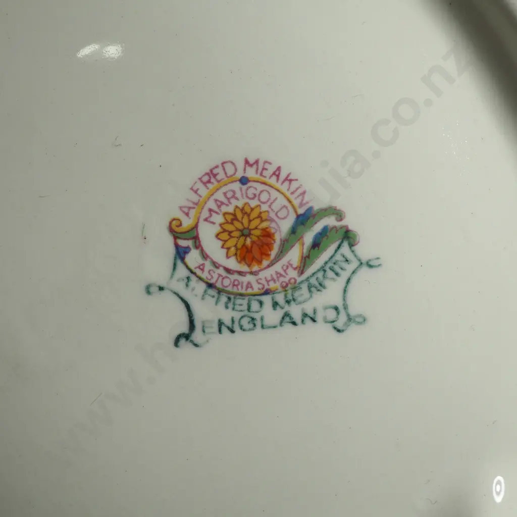 Vintage English Alfred Meakin Part Dinner Set - Marigold Pattern Image 1++
