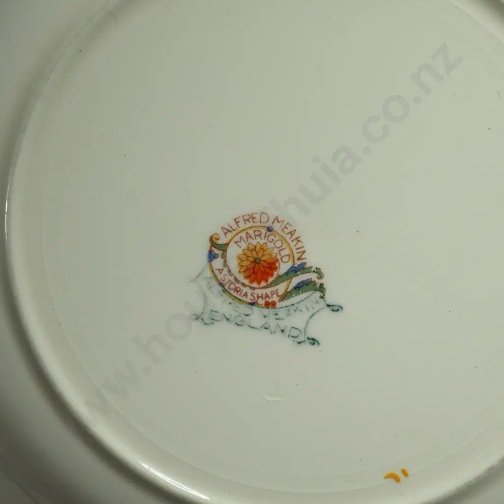 Vintage English Alfred Meakin Part Dinner Set - Marigold Pattern Image 1++