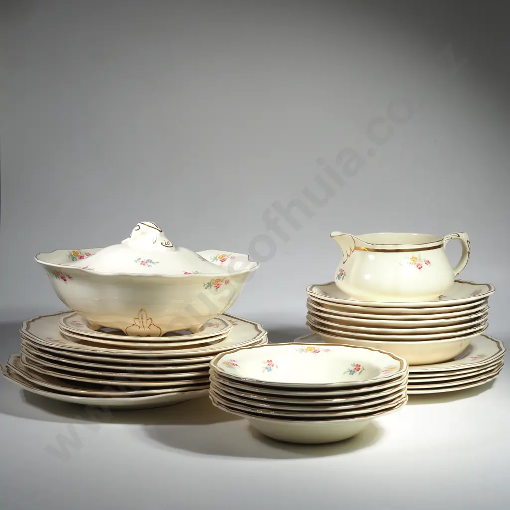 Vintage English Alfred Meakin Part Dinner Set - Marigold Pattern Image 1++