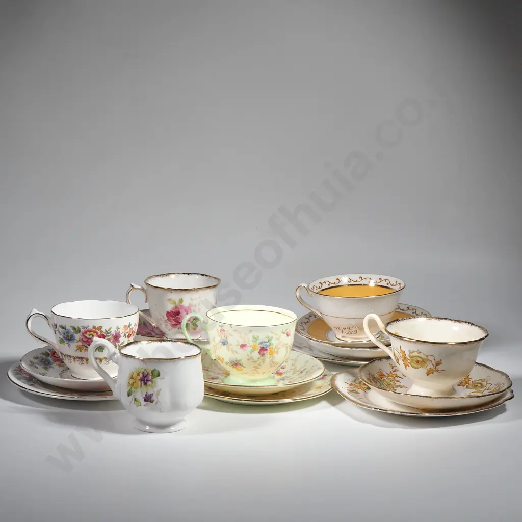 English Fine Bone China Trios x 6 Image 1++