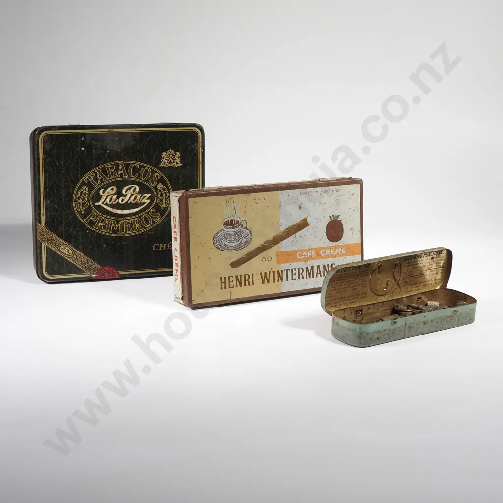 Vintage Small Tins- Tabacos Primeros, John Bull Repair Outfit & Herni Wintermins Image 1++