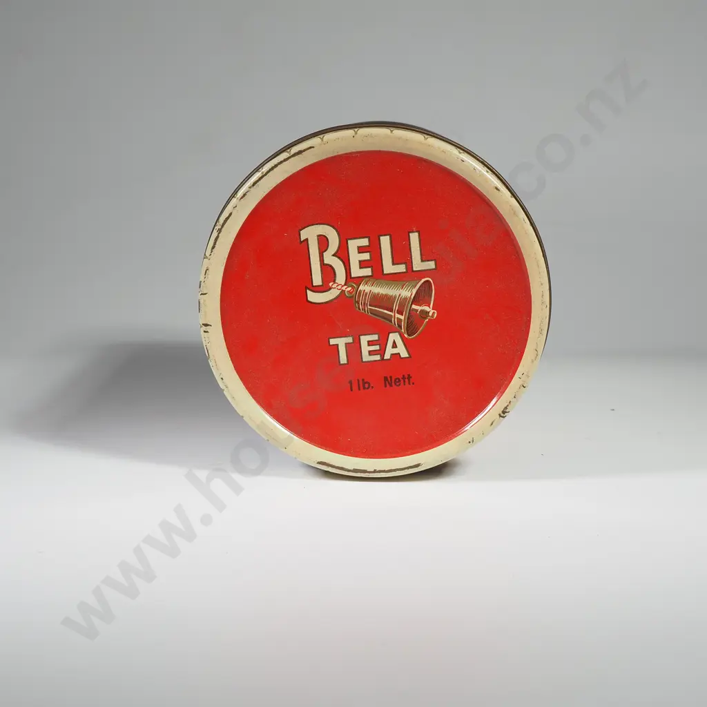 Vintage NZ Bell Tea 1lb Tin w Thai Style Dancers Image 1++