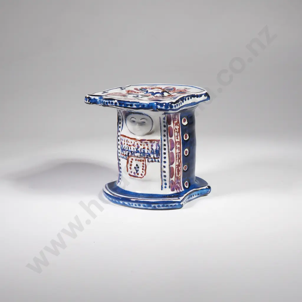 Vintage Royal Copenhagen Tenera Porcelain Piggy Bank Shaped as a Child in a Cradle Image 1++