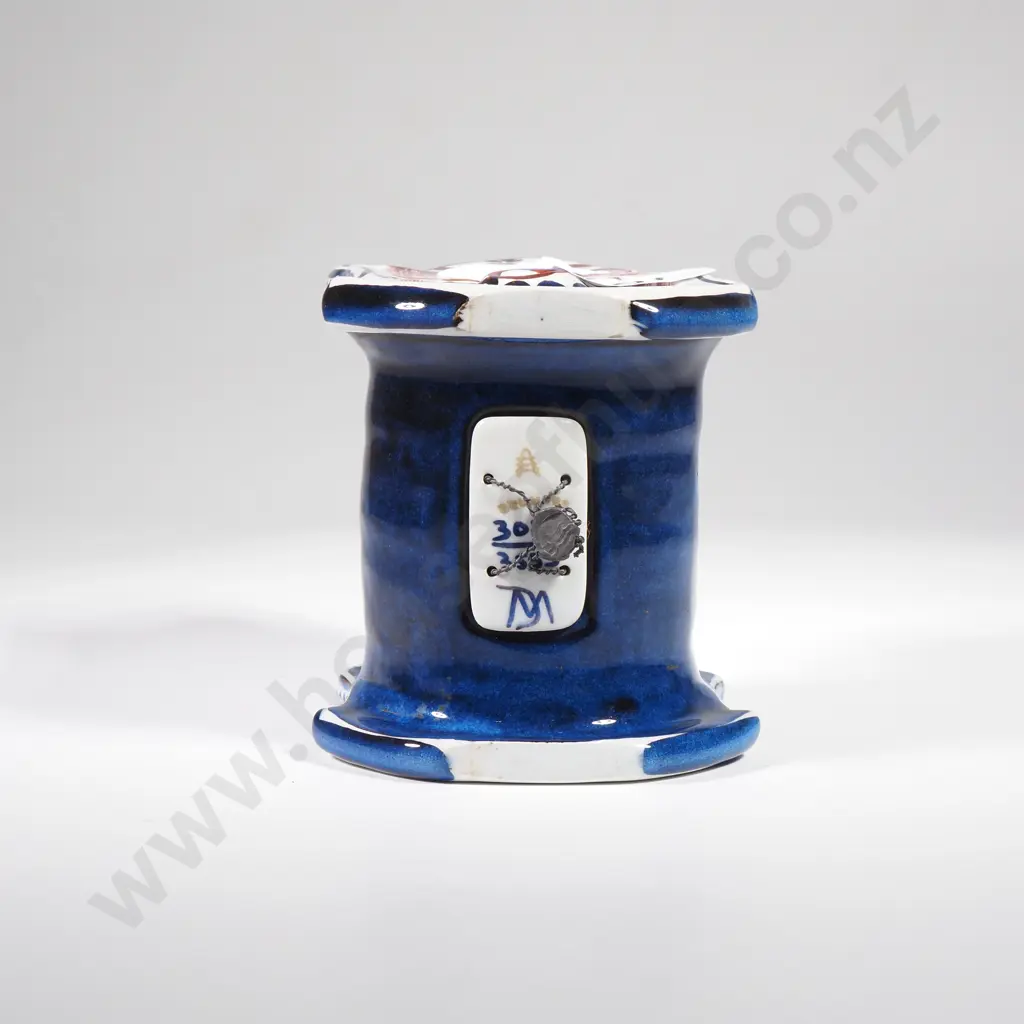 Vintage Royal Copenhagen Tenera Porcelain Piggy Bank Shaped as a Child in a Cradle Image 1++