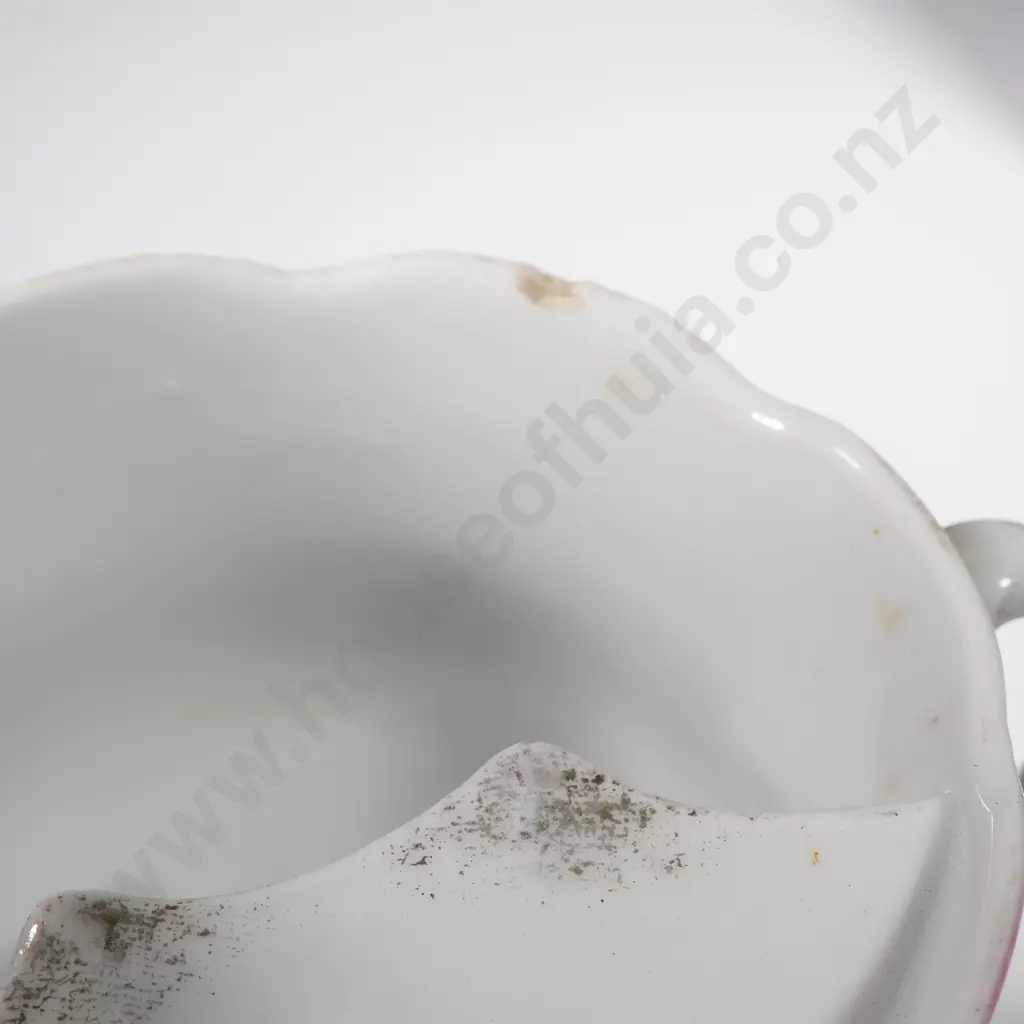 Antique Staffordshire Plate w Small Delft Bottle & Moustache Cup Image 1++