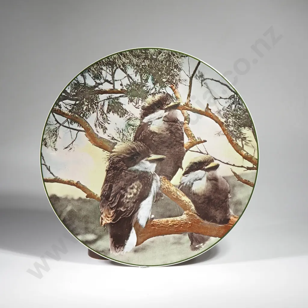 Two Australian Themed Royal Doulton Cabinet Plates w Koalas & Kookaburras Image 1++