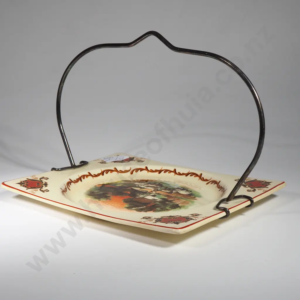 Assorted Royal Staffordshire 'The Biarritz' Plates of Various Types - 1 x Clarice Cliff Plate Image 1++