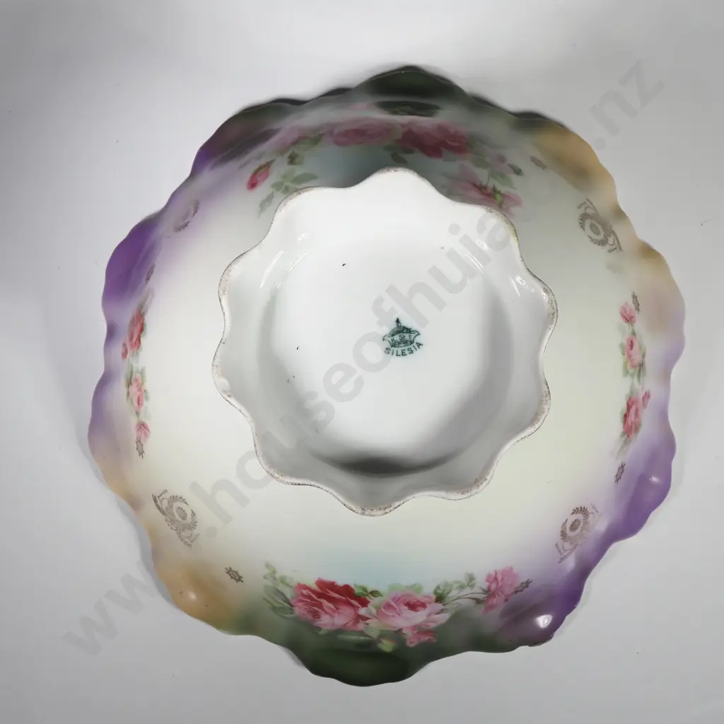 Antique Continental Porcelain Bowl - K. Steinmann, Silesia ( Now Poland) Image 1++