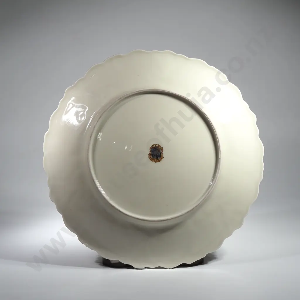 Large German Waldershof Heavily Gilded Porcelain Serving Dish Image 1++