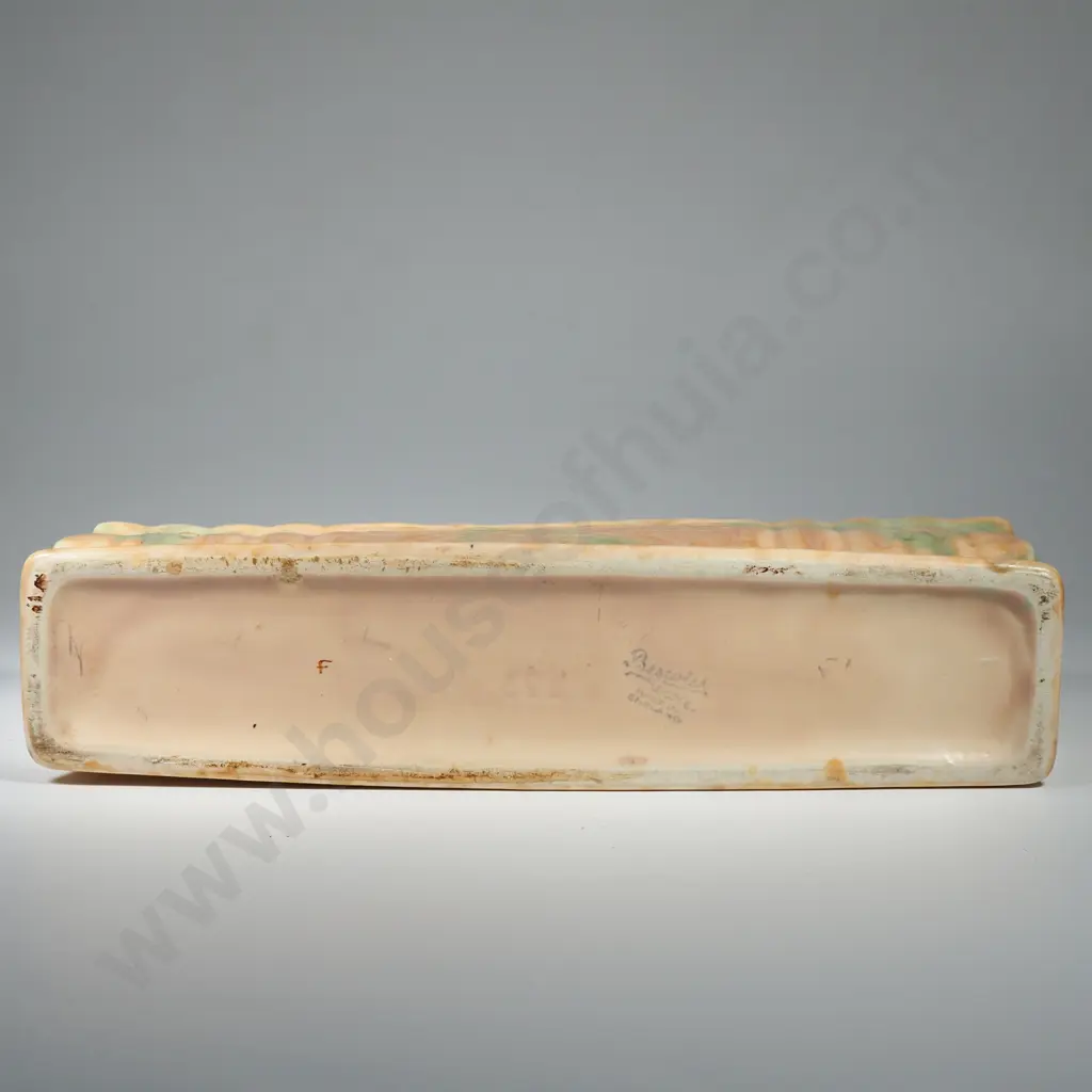 Beswick Trough Vase w Mottled Brown & Green Glaze Image 1++