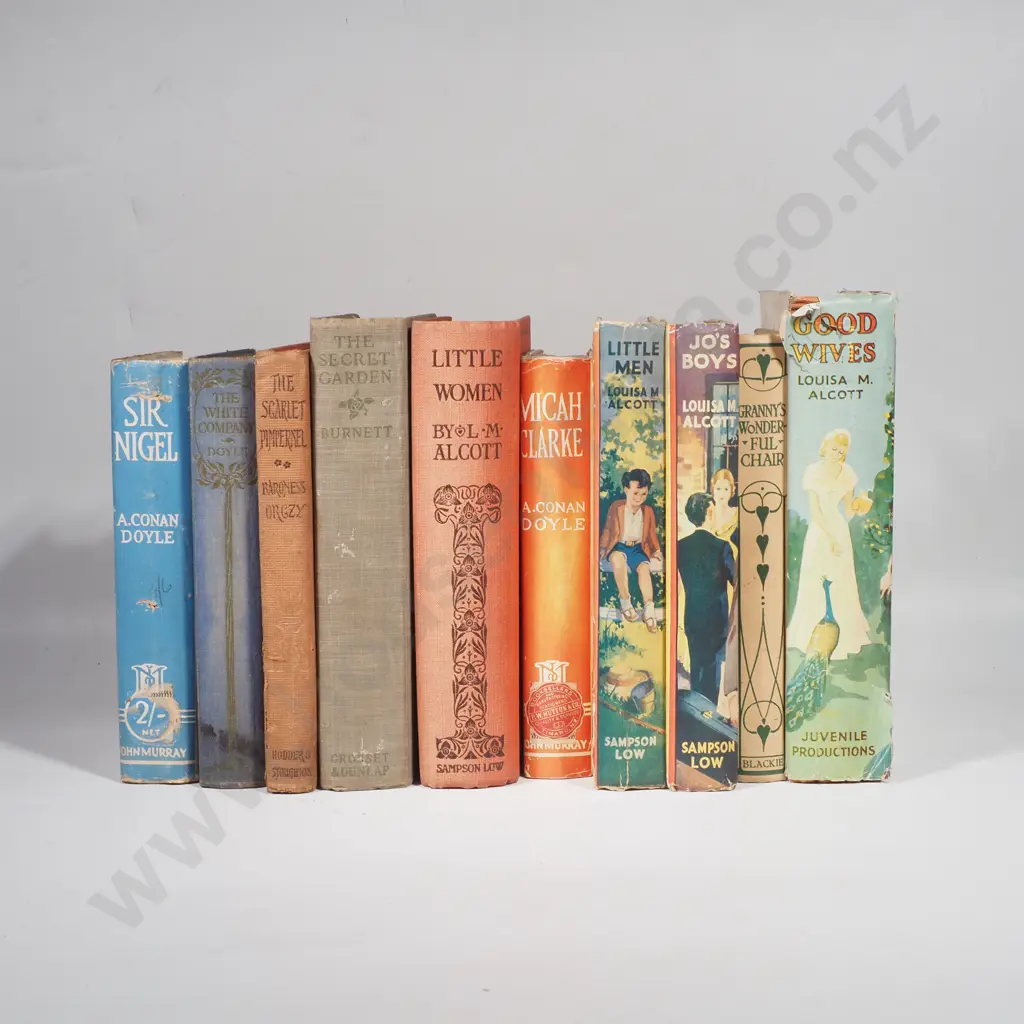 Collection of Books, Mainly Vintage British Novels including Little Woman, The Scarlet Pimpernel, Little Men, Jo's Boys Image 1++