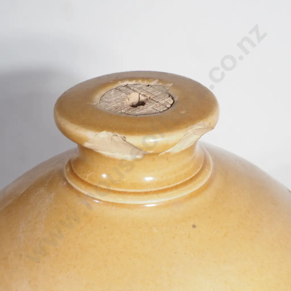 Large Two Tone Stoneware Crock - 5 Gallons a/f Image 1++
