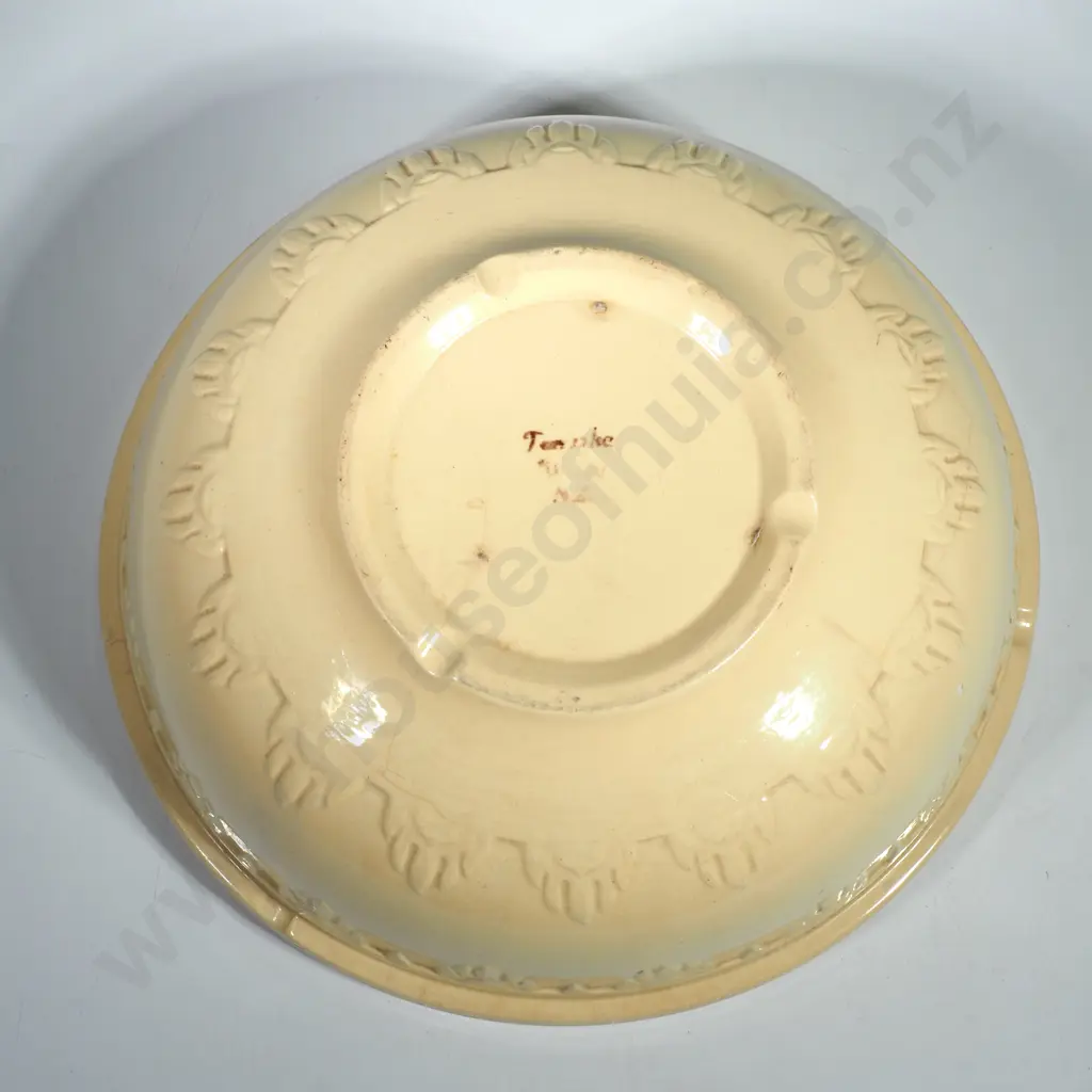 Vintage NZ Temuka Pottery Large Mixing Bowl a/f Image 1++