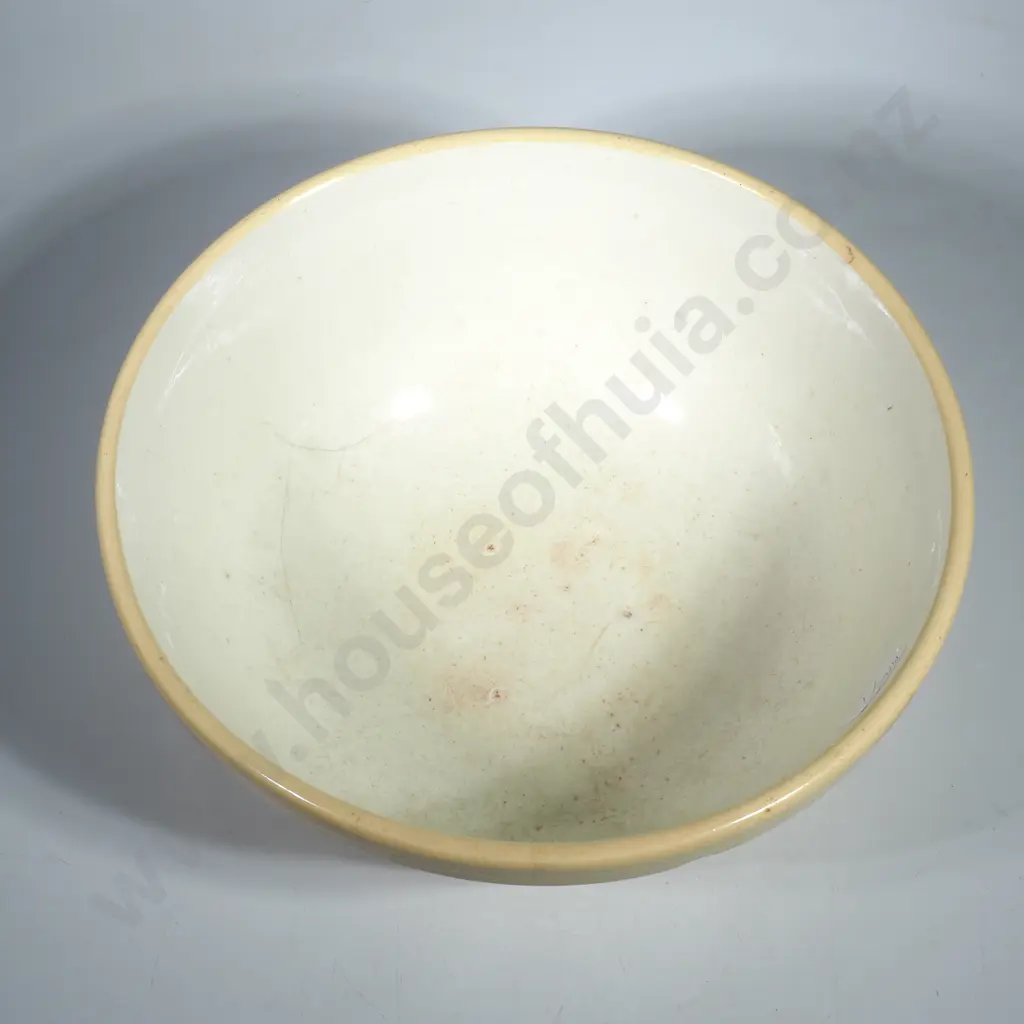 Vintage NZ Temuka Pottery Large Mixing Bowl a/f Image 1++