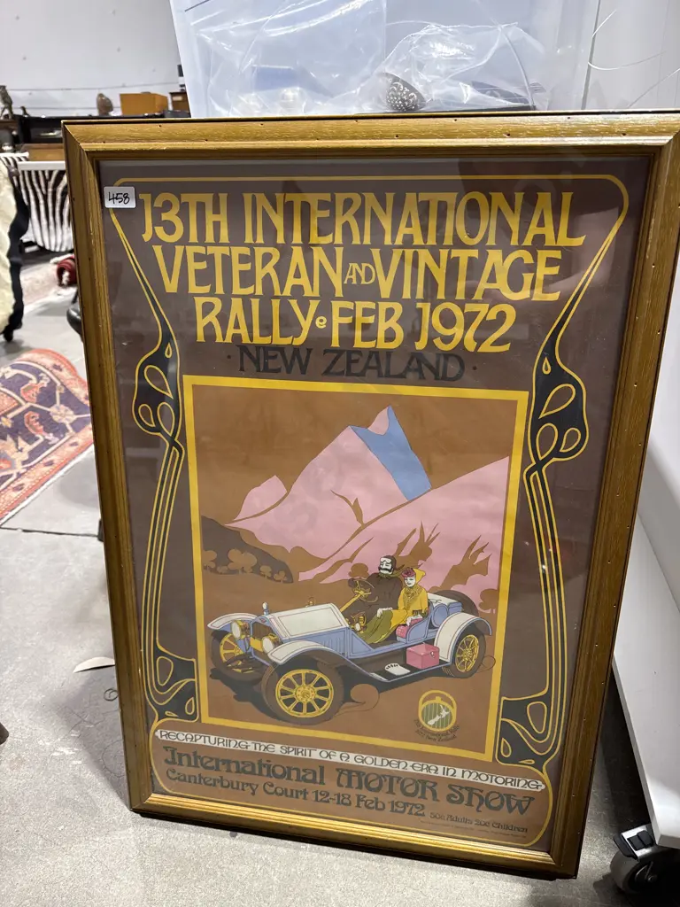 Vintage Postage for the 13th International Veteran & Vintage Rally Held in NZ in 1972, Along w the International M Image 1++