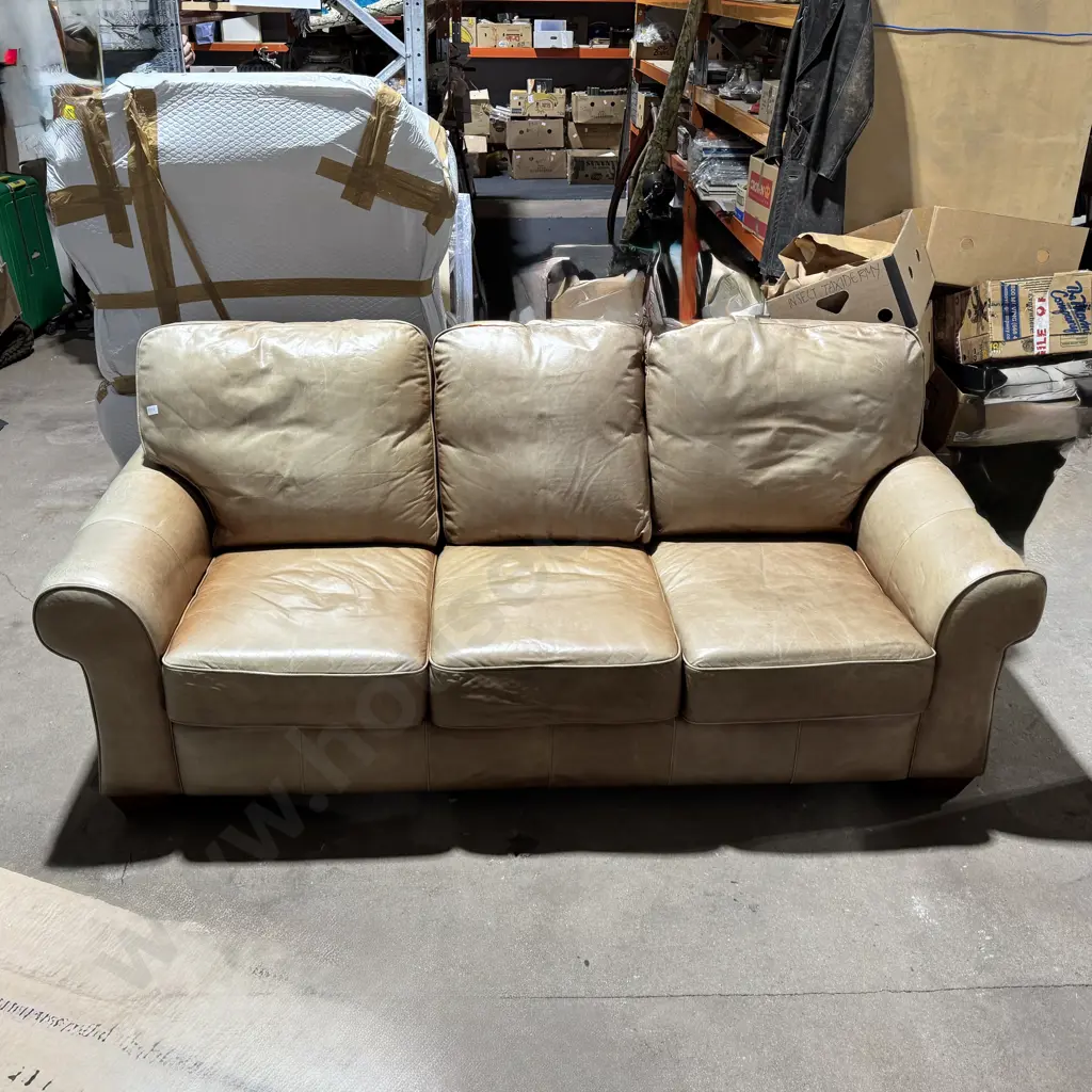 3 Piece Leather Lounge Suite Image 1++