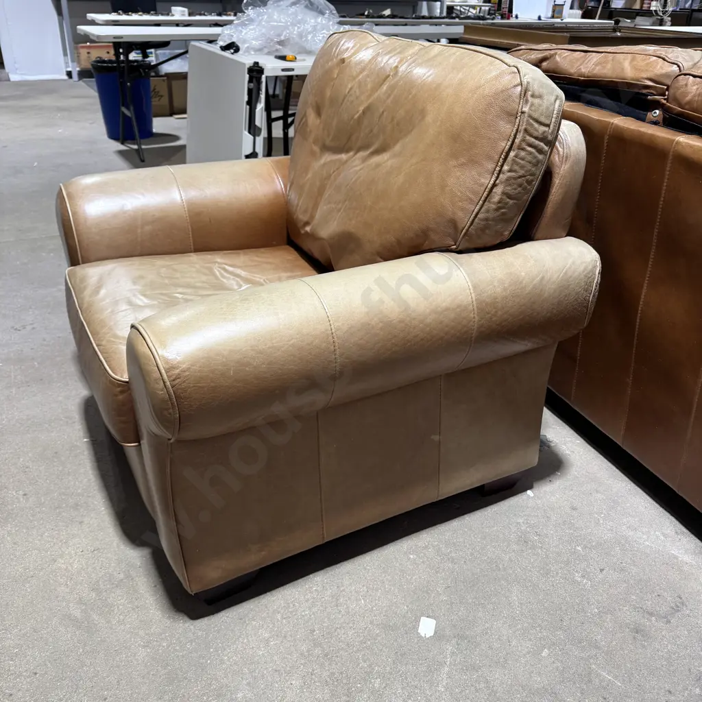 3 Piece Leather Lounge Suite Image 1++