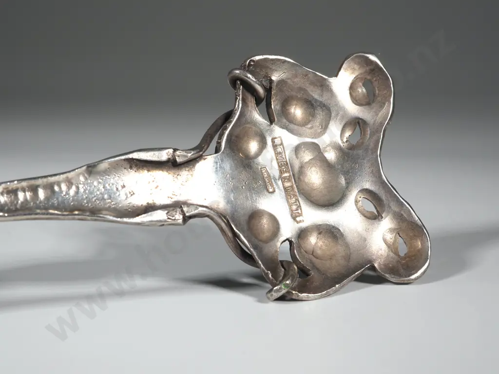 Exceptional Sterling Silver Enamelled Reuben Watts Arts & Crafts Spoon Image 1++
