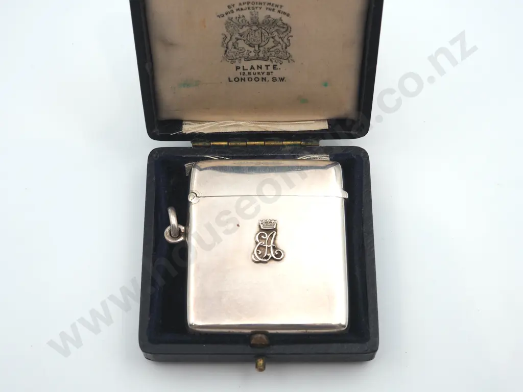 Of Royal Interest. Exceptional Sterling Silver Vesta 1927 Presented by HRH the Duke of York ( George VI ) Image 1++
