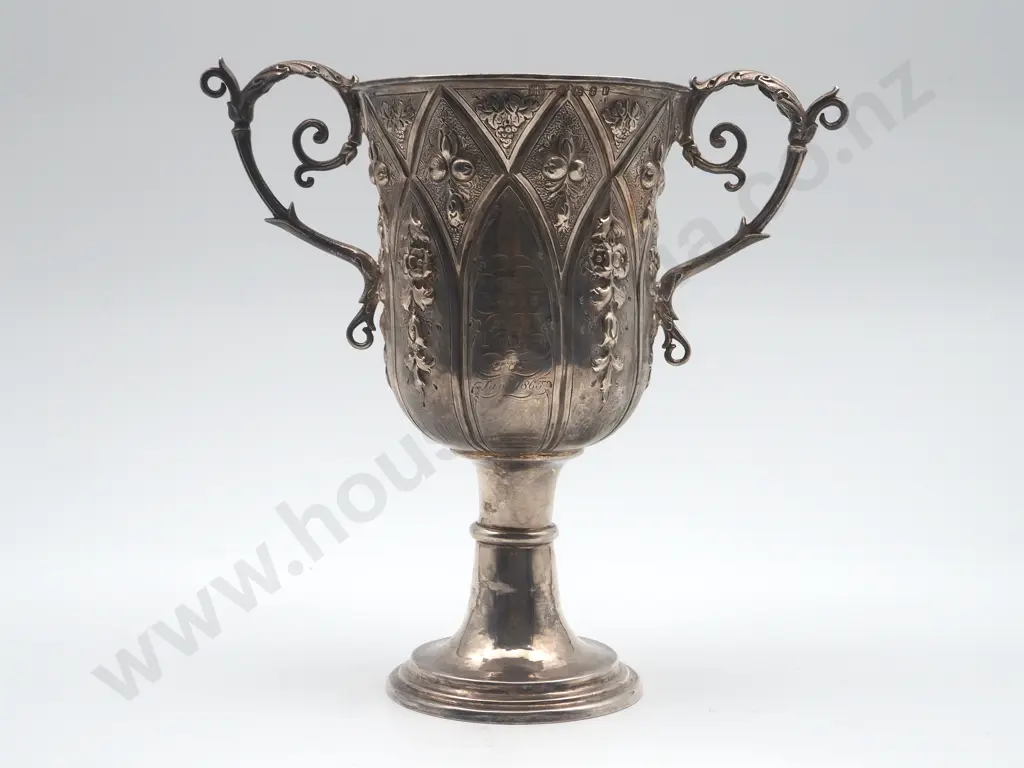 The Historically Important "Lewisson Cup Jan 1865" A Sterling Trophy for Horse Racing in Auckland from 1865 Image 1++