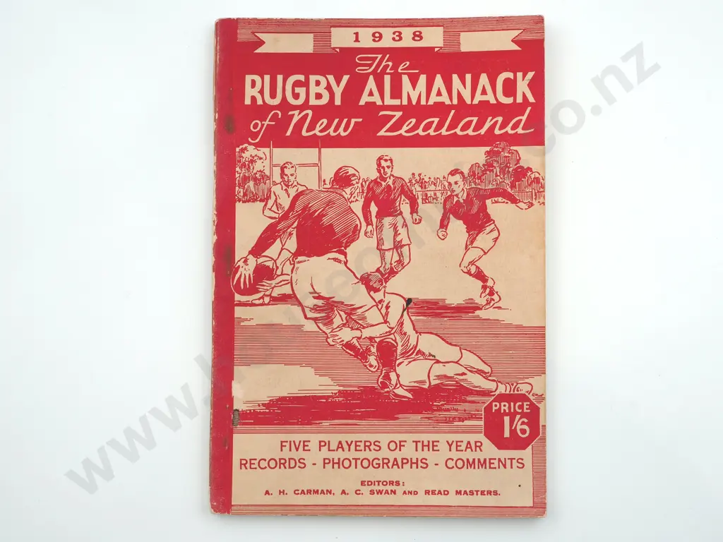 The Rugby Almanack of New Zealand 1938 Image 1++