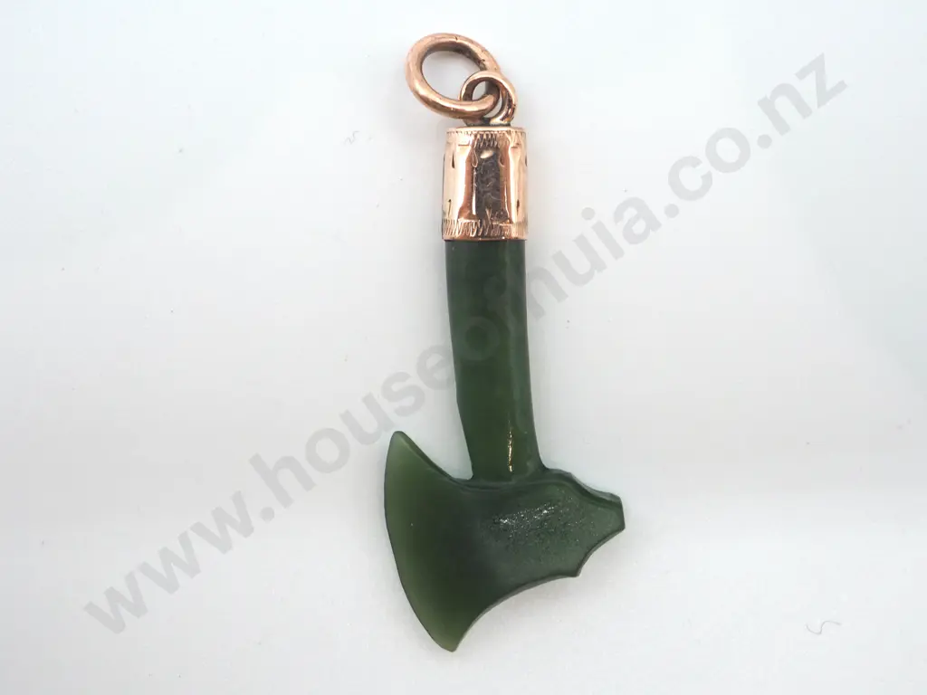 Colonial Greenstone Axe Pendant Image 1++