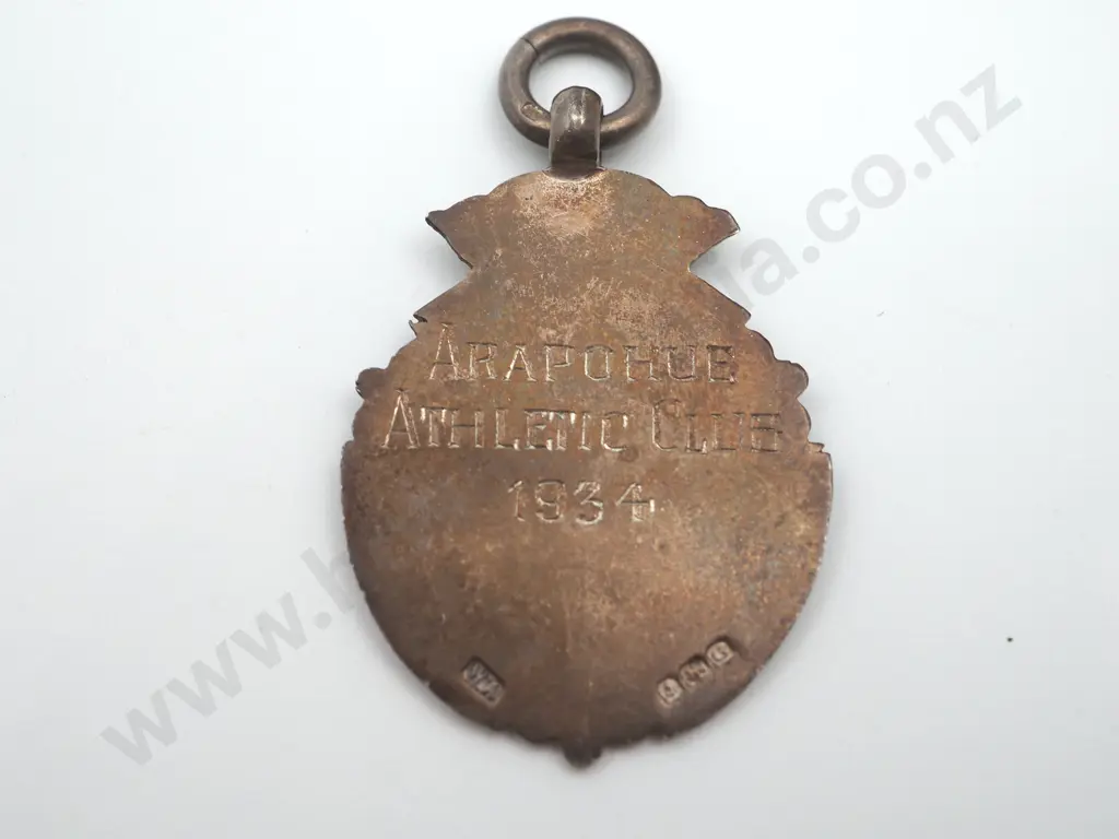 Vintage sterling silver “ARAPOHUE ATHLETIC CLUB 1934” medal Image 1++