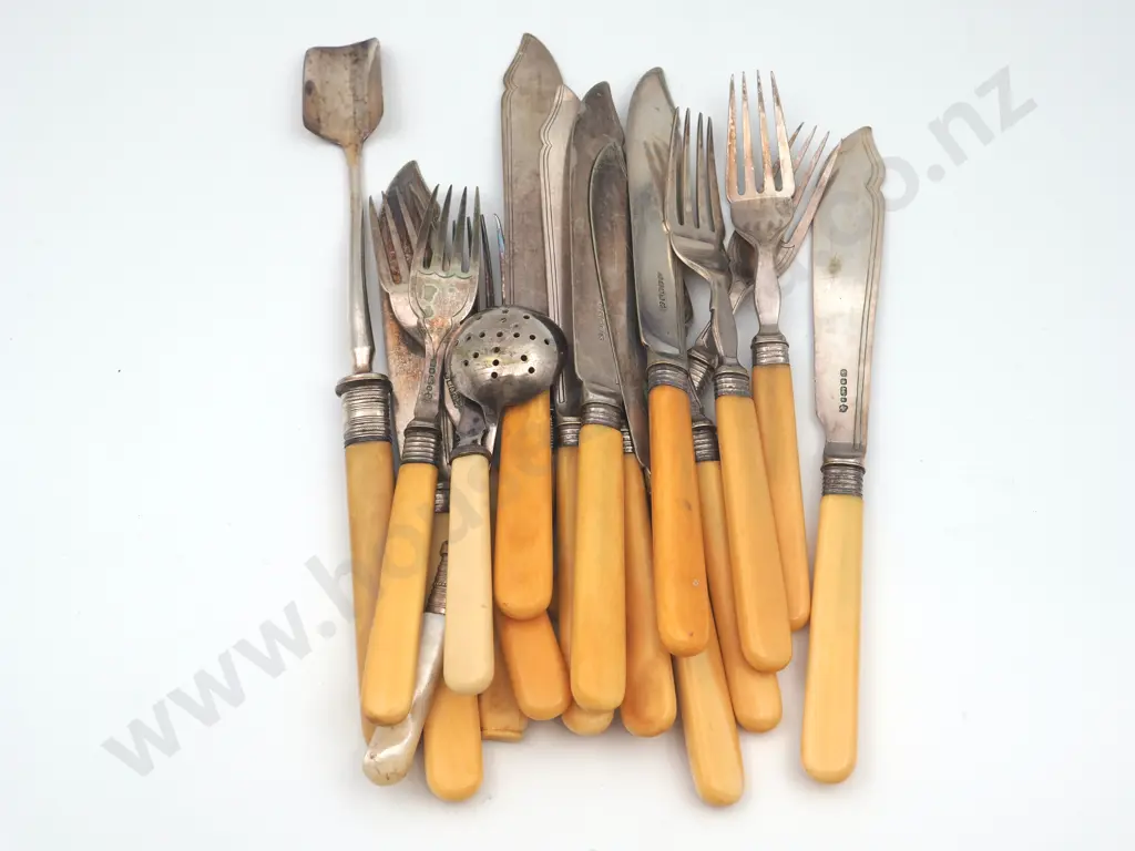 Large Assortment of Bone Handled Cutlery Image 1++