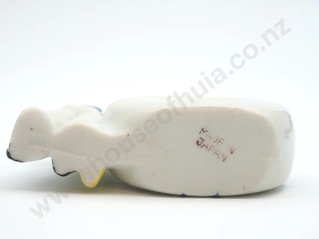 Pair of Occupied Japan Ceramic Figurines Tooth Brush Holders: Nautical Theme Image 1++