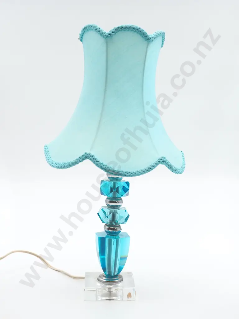 Three Electric Lamps w Glass Bases. One A/F Image 1++